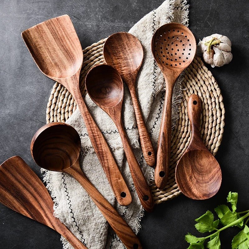 Hommfer – Ensemble de Cuisine Polyvalent en Bois d'Acacia