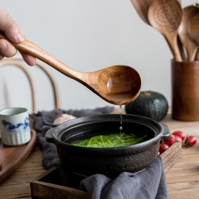 Hommfer – Ensemble de Cuisine Polyvalent en Bois d'Acacia